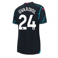 Manchester City Josko Gvardiol #24 3rd trikot Frauen 2023-24 Kurzarm